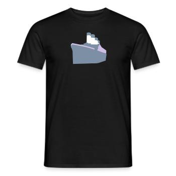 Ozeandampfer Vektor - Männer T-Shirt - Schwarz - Vorne - AI Model Male 178 light (178cm)