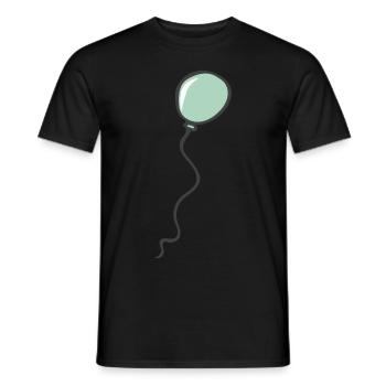 balloon - Men's T-Shirt - black - Front - AI Model Male 178 light (178cm)