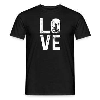 Mante religieuse, collectionneur d’insectes, entomologiste - T-shirt homme - noir - Devant - AI Model Male 178 light (178cm)