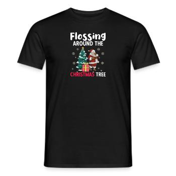 Weihnachten Christmas Vintage Heiligabend Spruch - Männer T-Shirt - Schwarz - Vorne - AI Model Male 178 light (178cm)