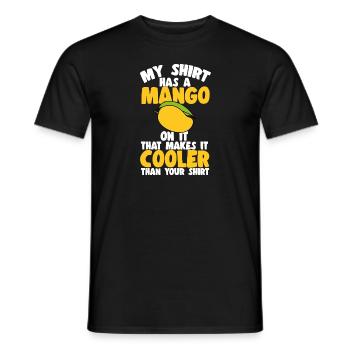 Mango Frucht Mango - Männer T-Shirt - Schwarz - Vorne - AI Model Male 178 light (178cm)