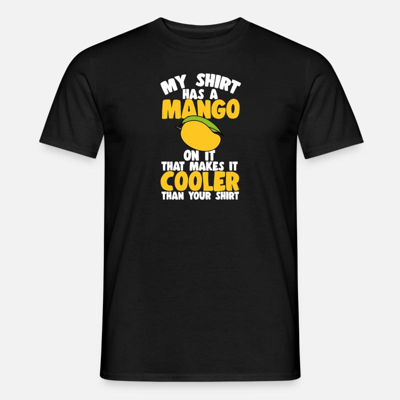 Mango Frucht Mango - Männer T-Shirt - Schwarz