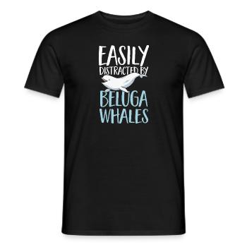 Weißwal Beluga Wal - Männer T-Shirt - Schwarz - Vorne - AI Model Male 178 light (178cm)