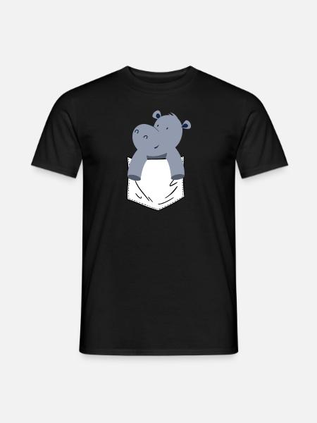 Hippopotame Hippopotame - T-shirt homme - noir