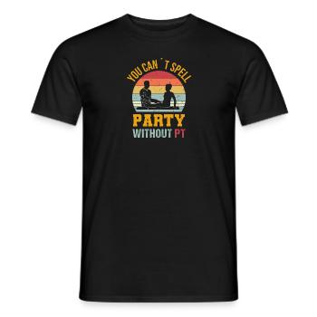 Physiotherapie Physiotherapeut Physio - Männer T-Shirt - Schwarz - Vorne - AI Model Male 178 light (178cm)