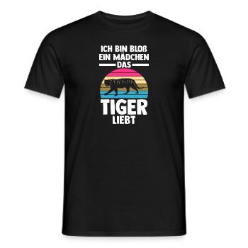 Tiger Motiv - Männer T-Shirt - Schwarz - Vorne - AI Model Male 178 light (178cm)