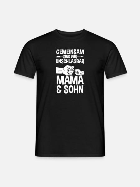 Mutter Muttertag Mama und Sohn - Männer T-Shirt - Schwarz