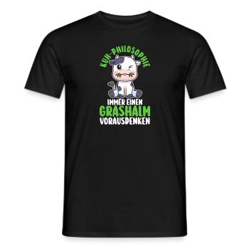 Kuh Bauer Bauernhof Kuhbauer Kühe - Männer T-Shirt - Schwarz - Vorne - AI Model Male 178 light (178cm)