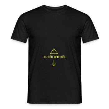 toter Winkel - Männer T-Shirt - Schwarz - Vorne - AI Model Male 178 light (178cm)