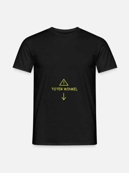 toter Winkel - Männer T-Shirt - Schwarz