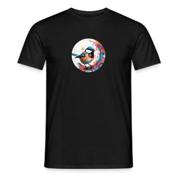 Meise - Männer T-Shirt - Schwarz - Vorne - AI Model Male 178 light (178cm)