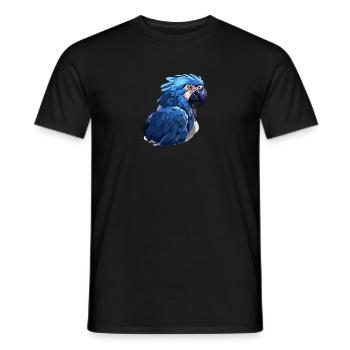 Hyacinth Macaw - Men's T-Shirt - black - Front - AI Model Male 178 light (178cm)