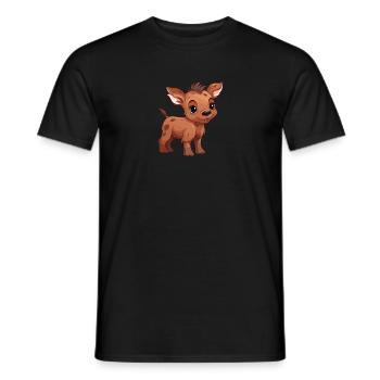 Wildschwein - Männer T-Shirt - Schwarz - Vorne - AI Model Male 178 light (178cm)