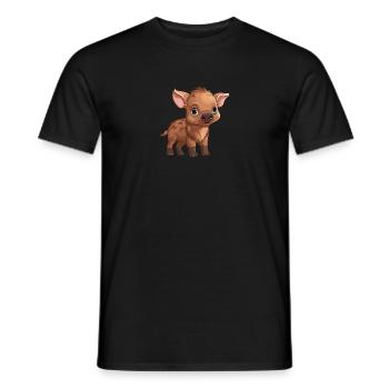 Wildschwein - Männer T-Shirt - Schwarz - Vorne - AI Model Male 178 light (178cm)