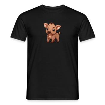 Wildschwein - Männer T-Shirt - Schwarz - Vorne - AI Model Male 178 light (178cm)