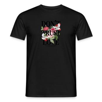 Don't Trust Love - Men's T-Shirt - black - Front - AI Model Male 178 light (178cm)