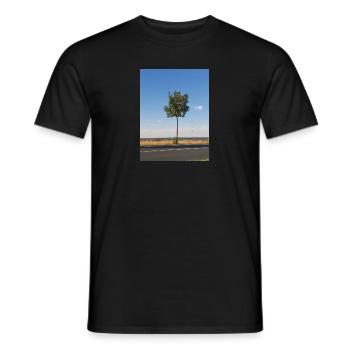 Jeune arbre unique - T-shirt homme - noir - Devant - AI Model Male 178 light (178cm)