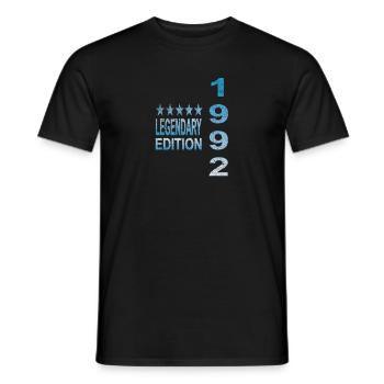 Legendary 1992 Edition - Men's T-Shirt - black - Front - AI Model Male 178 light (178cm)
