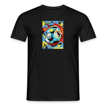 planete tendance 2023 - T-shirt homme - noir - Devant - AI Model Male 178 light (178cm)