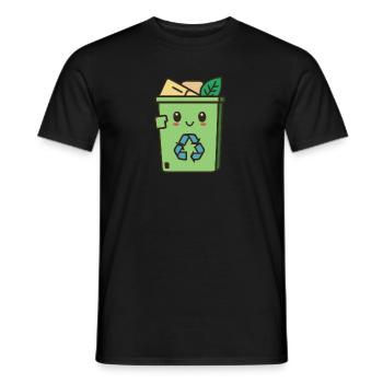 niedliches Recycling - Männer T-Shirt - Schwarz - Vorne - AI Model Male 178 light (178cm)