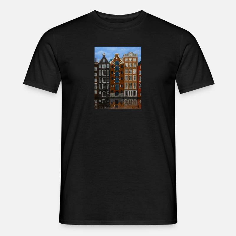 Amsterdamer Grachtenhäuser - Männer T-Shirt - undefined