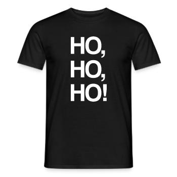 Noël HO, HO, HO! -Père Noël - T-shirt homme - noir - Devant - AI Model Male 178 light (178cm)