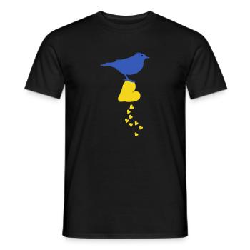 ukraine peace kiev stand with ukraine mariupol - Men's T-Shirt - black - Front - AI Model Male 178 light (178cm)