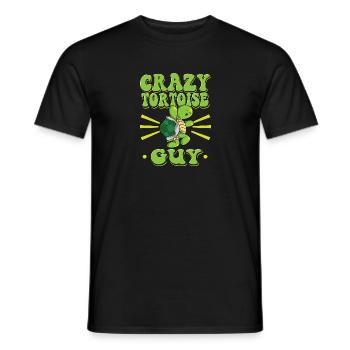 Crazy Tortoise Guy - Männer T-Shirt - Schwarz - Vorne - AI Model Male 178 light (178cm)