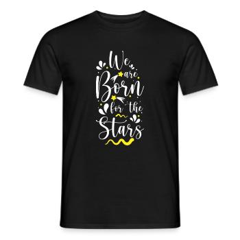 Stern Wunsch Teleskop Astronaut - Männer T-Shirt - Schwarz - Vorne - AI Model Male 178 light (178cm)