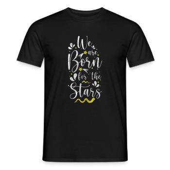Sternenhimmel Sternschnuppe Traum Mond - Männer T-Shirt - Schwarz - Vorne - AI Model Male 178 light (178cm)