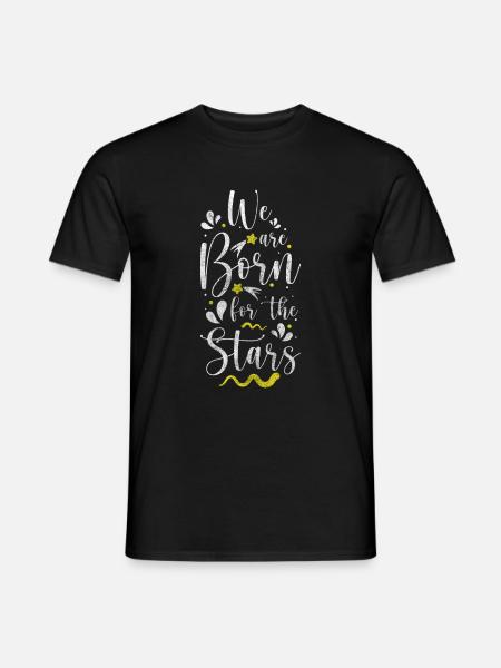 Sternenhimmel Sternschnuppe Traum Mond - Männer T-Shirt - Schwarz
