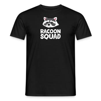 Waschbär - Racoon Squad - Männer T-Shirt - Schwarz - Vorne - AI Model Male 178 light (178cm)