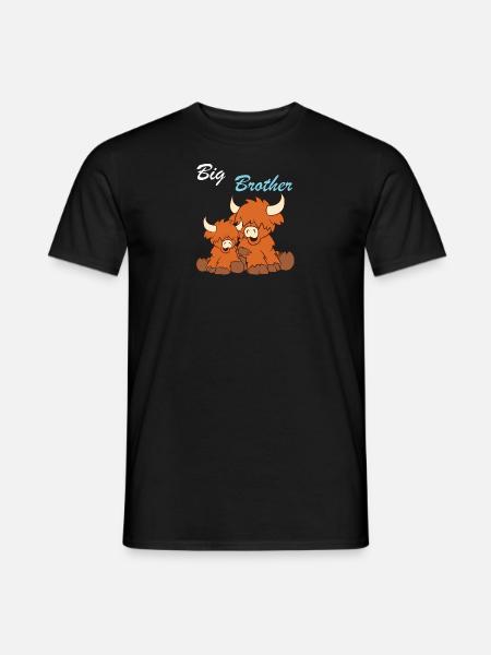 Highland cattle - Big Brother - Men's T-Shirt - black