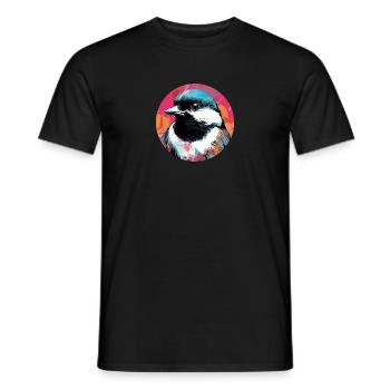 Meise - Männer T-Shirt - Schwarz - Vorne - AI Model Male 178 light (178cm)