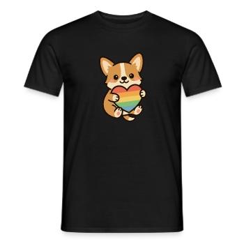 Pride Pup – Liebe kennt kein Bellen - Männer T-Shirt - Schwarz - Vorne - AI Model Male 178 light (178cm)