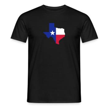 Texas - T-shirt homme - noir - Devant - AI Model Male 178 light (178cm)