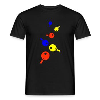 Tischtennis Ping pong - Männer T-Shirt - Schwarz - Vorne - AI Model Male 178 light (178cm)