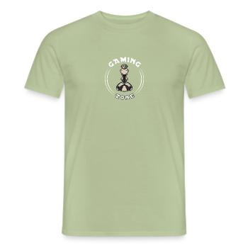 Gaming Zone Joystick - Men's T-Shirt - sage - Front - AI Model Male 178 light (178cm)