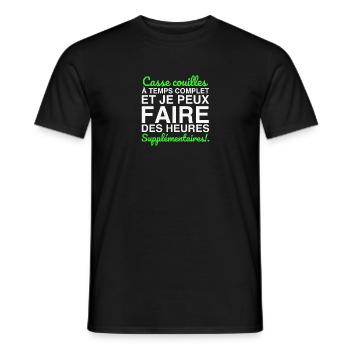 Full-time daredevils - Men's T-Shirt - black - Front - AI Model Male 178 light (178cm)