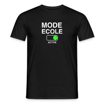 SCHOOL BACK TO SCHOOL FUNNY GIFT - Men's T-Shirt - black - Front - AI Model Male 178 light (178cm)