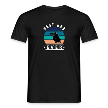 Best Dad Ever Photographer W - Men's T-Shirt - black - Front - AI Model Male 178 light (178cm)