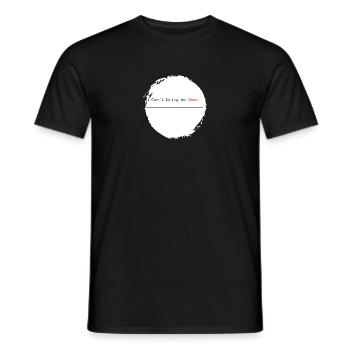 Drôle de dicton - Can’t Bring Me Down Red (Je ne peux pas me faire descendre en rouge) - T-shirt homme - noir - Devant - AI Model Male 178 light (178cm)