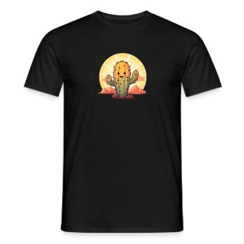 Cactus - Men's T-Shirt - black - Front - AI Model Male 178 light (178cm)