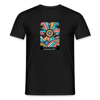 T-shirt Pop Culture Positivité et Autonomisation - T-shirt homme - noir - Devant - AI Model Male 178 light (178cm)