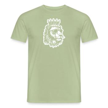 Lion Lion Head - Men's T-Shirt - sage - Front - AI Model Male 178 light (178cm)