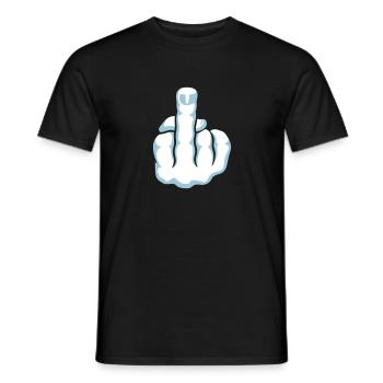 Doigt D'Honneur Geste De La Main (Fuck You Off) - T-shirt homme - noir - Devant - AI Model Male 178 light (178cm)
