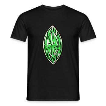 Diamond Gemstone - Men's T-Shirt - black - Front - AI Model Male 178 light (178cm)
