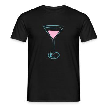 cocktail - Men's T-Shirt - black - Front - AI Model Male 178 light (178cm)