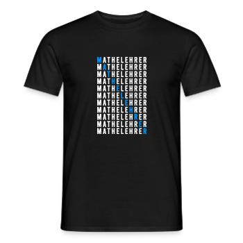 Mathelehrer - Männer T-Shirt - Schwarz - Vorne - AI Model Male 178 light (178cm)