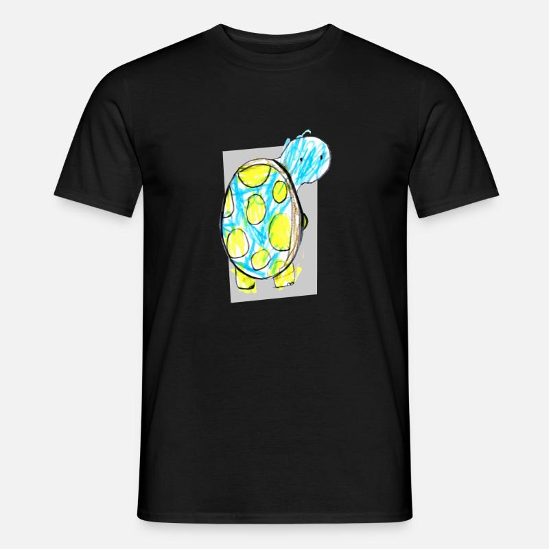Cute Turtle - Männer T-Shirt - Schwarz